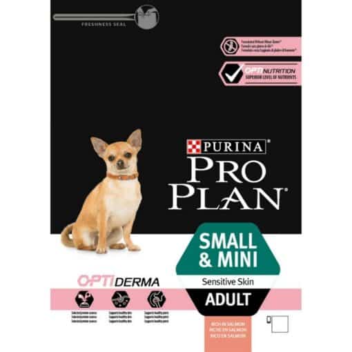 פרו פלאן OPTI DERMA לעור רגיש בכלבים בוגרים מגזע קטן 3 ק