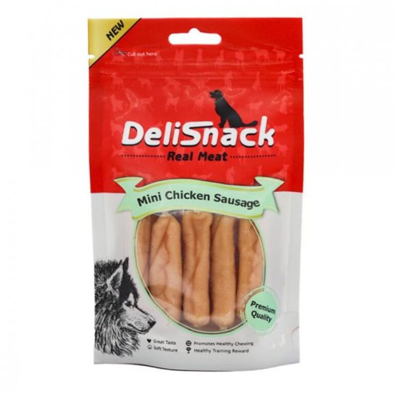 חטיף לכלב מיני נקניקיות עוף - delisnack