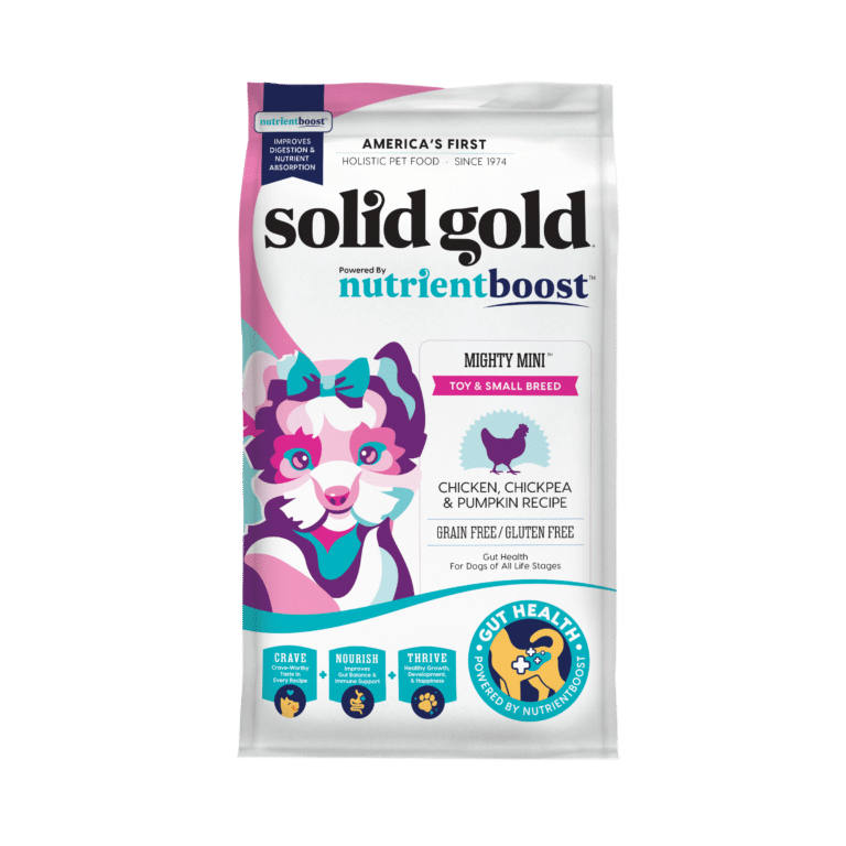 סוליד גולד Nutrient Boost מזון לכלב מגזע קטן עוף חומוס ודלעת 5 ק"ג - solid gold