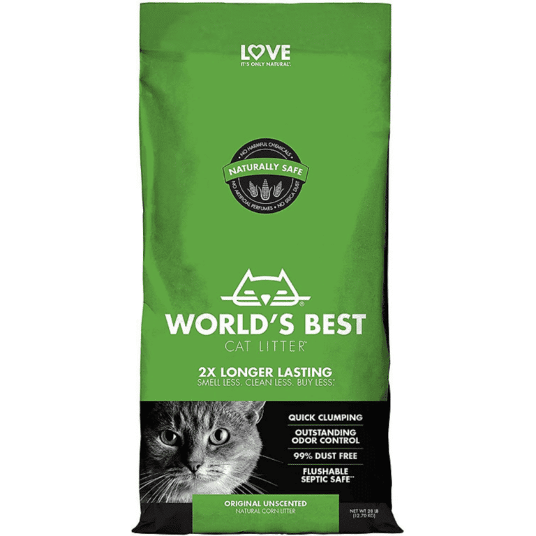 מצע אורגני מתגבש 6.8 ק"ג בסיסי לחתולים וורלד בסט ירוק World's Best Cat Litter Green