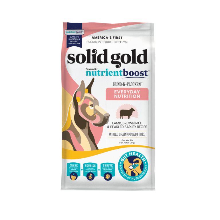 סוליד גולד Nutrient Boost מזון לכלב טלה ואורז חום 10 ק