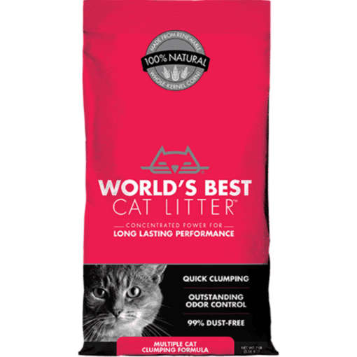 מצע אורגני מתגבש 6.8 ק"ג בסיסי לחתולים וורלד בסט ירוק World's Best Cat Litter Green