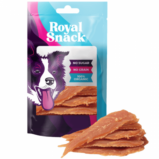 חטיף איכותי לכלב חזה עוף - Royal Snack Chicken Jerky
