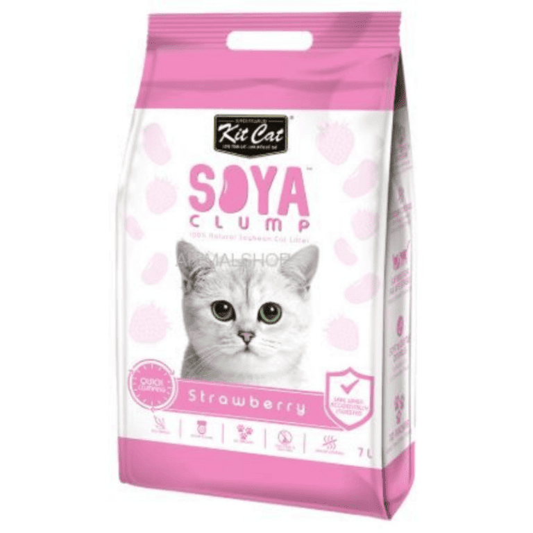 קיט קט חול סויה תות שדה 7 ליטר kit cat לחתול