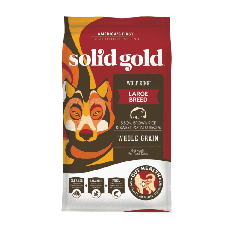 סוליד גולד מזון לכלב בוגר מגזע גדול ביזון אורז חום ובטטה - solid gold 11kg