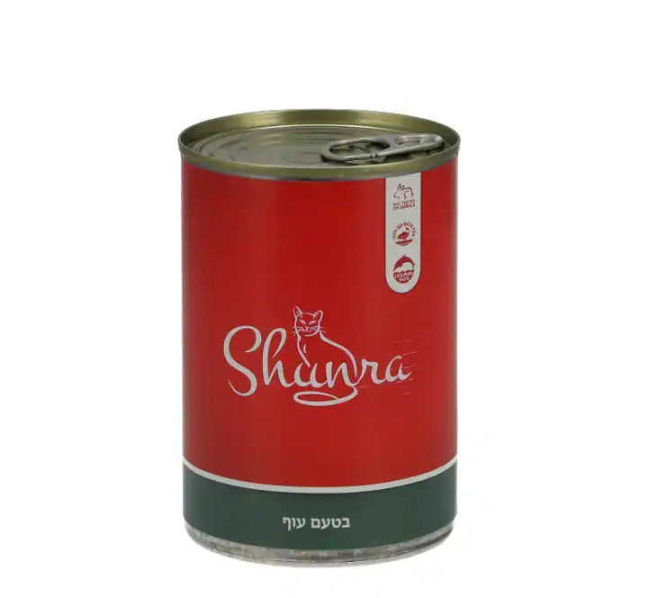 שונרא נתחי עוף ברוטב לחתול 400 גרם - Shunra - זמין לרכישה ב-5 ₪ בלבד ...