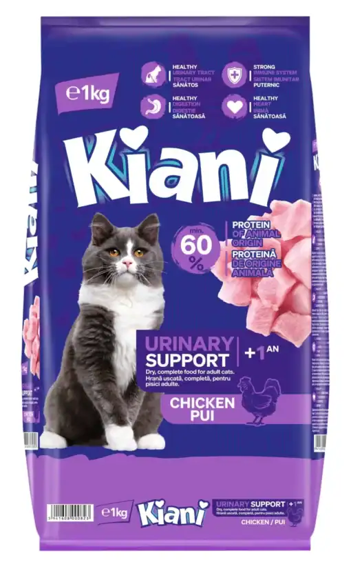 קיאני חתול עוף יורינרי 1 ק"ג - Kiani